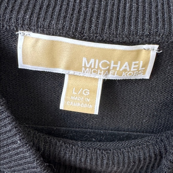 2/$20 Michael Kors Black Puff Sleeve Sweater - Picture 2 of 4
